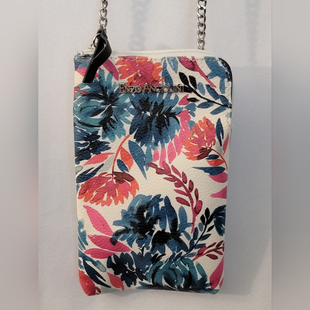 Enzo Angiolini Floral Crossbody Bag
